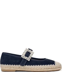 Naturalizer Java Suede Mary Jane Espadrille Flats