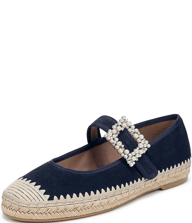 Naturalizer Java Suede Mary Jane Espadrille Flats