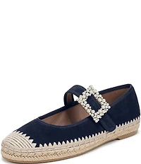Naturalizer Java Suede Mary Jane Espadrille Flats