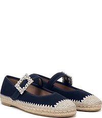 Naturalizer Java Suede Mary Jane Espadrille Flats