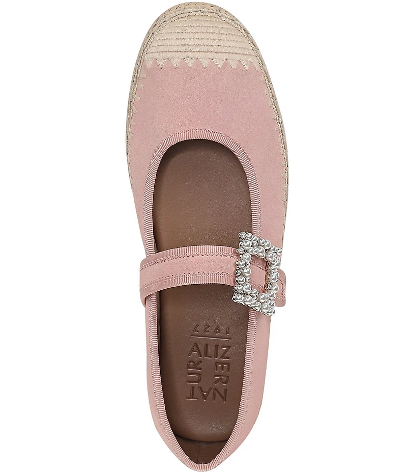 Naturalizer Java Suede Mary Jane Espadrille Flats