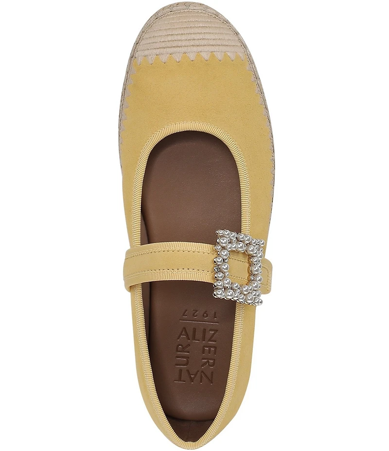 Naturalizer Java Suede Mary Jane Espadrille Flats