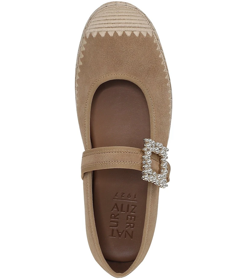 Naturalizer Java Suede Mary Jane Espadrille Flats