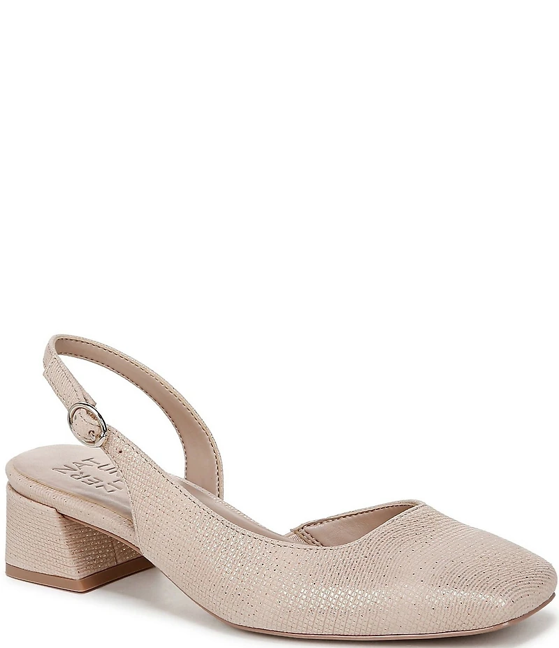 Naturalizer Jayla Metallic Leather Slingback Pumps