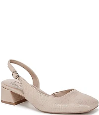 Naturalizer Jayla Metallic Leather Slingback Pumps