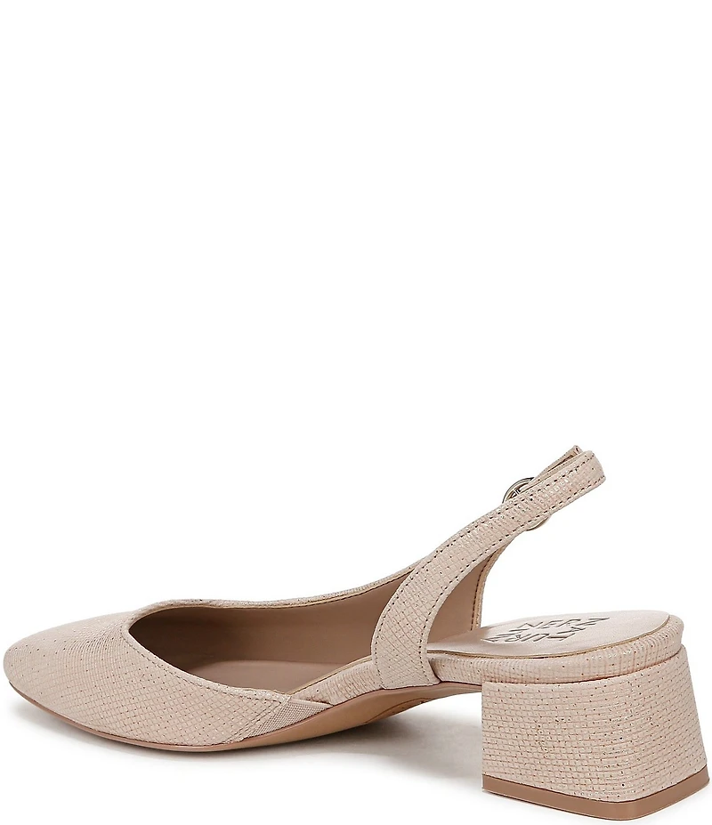 Naturalizer Jayla Metallic Leather Slingback Pumps