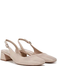 Naturalizer Jayla Metallic Leather Slingback Pumps