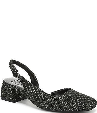 Naturalizer Jayla Plaid Fabric Slingback Pumps