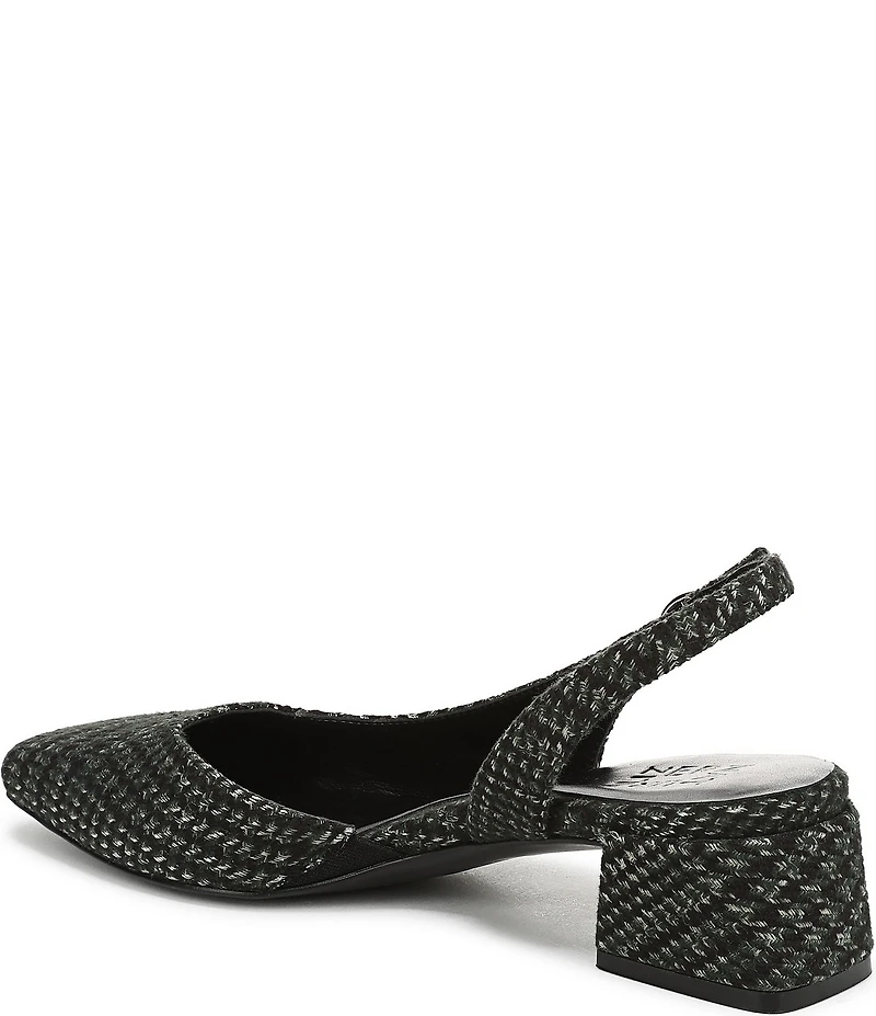 Naturalizer Jayla Plaid Fabric Slingback Pumps