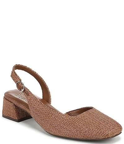 Naturalizer Jayla Raffia d'Orsay Slingback Dress Pumps