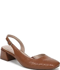 Naturalizer Jayla Snake Embossed Leather d'Orsay Slingback Dress Pumps