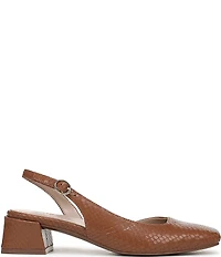 Naturalizer Jayla Snake Embossed Leather d'Orsay Slingback Dress Pumps