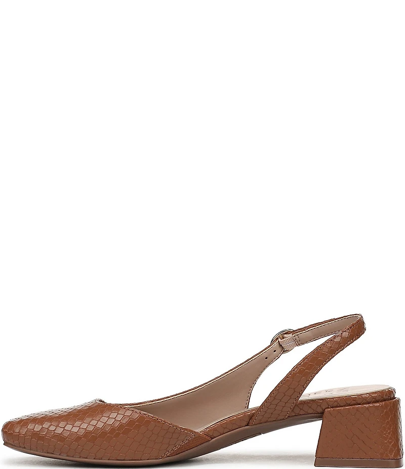 Naturalizer Jayla Snake Embossed Leather d'Orsay Slingback Dress Pumps