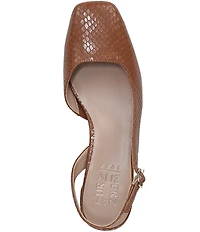 Naturalizer Jayla Snake Embossed Leather d'Orsay Slingback Dress Pumps