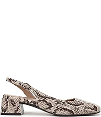 Naturalizer Jayla Snake Print Leather d'Orsay Slingback Dress Pumps