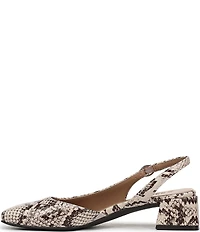 Naturalizer Jayla Snake Print Leather d'Orsay Slingback Dress Pumps