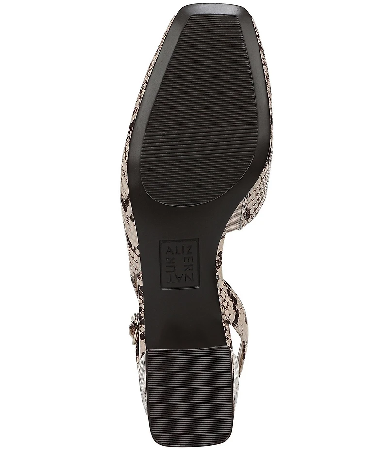 Naturalizer Jayla Snake Print Leather d'Orsay Slingback Dress Pumps