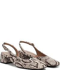 Naturalizer Jayla Snake Print Leather d'Orsay Slingback Dress Pumps