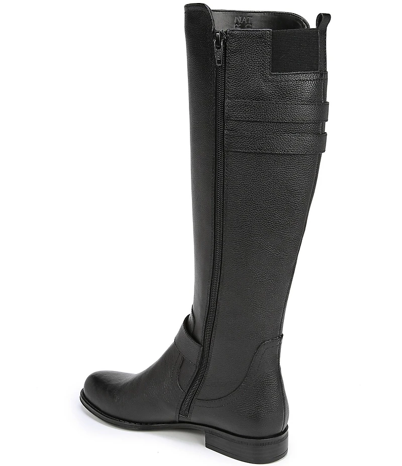 Naturalizer Jessie Leather Buckle Hardware Tall Riding Boots