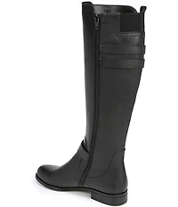 Naturalizer Jessie Leather Buckle Hardware Tall Riding Boots