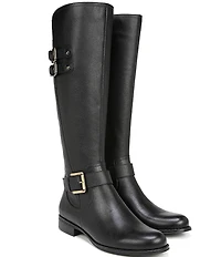 Naturalizer Jessie Leather Buckle Hardware Tall Riding Boots