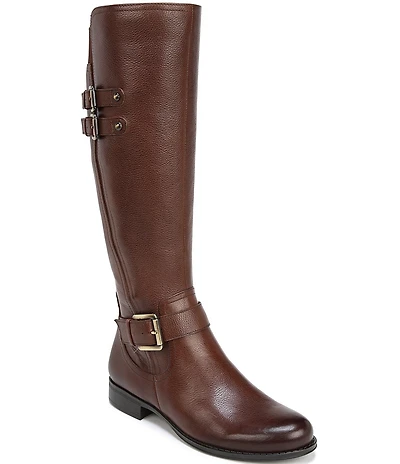 Naturalizer Jessie Leather Buckle Hardware Tall Riding Boots