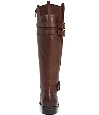 Naturalizer Jessie Leather Buckle Hardware Tall Riding Boots