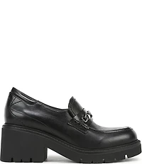 Naturalizer Jolee Leather Lug Sole Chain Loafers