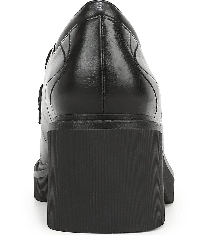 Naturalizer Jolee Leather Lug Sole Chain Loafers