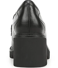 Naturalizer Jolee Leather Lug Sole Chain Loafers