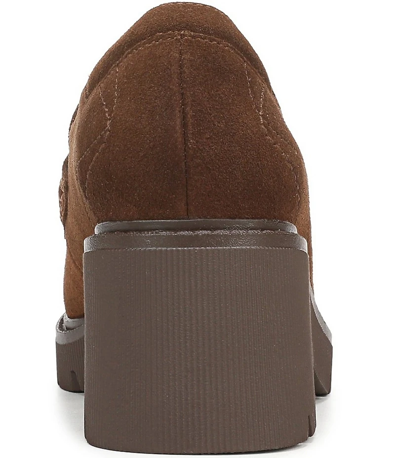 Naturalizer Jolee Suede Lug Sole Chain Loafers