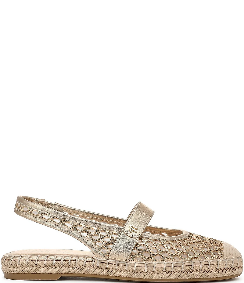 Naturalizer Jolie Crochet Mary Jane Espadrille Slingback Casual Mules