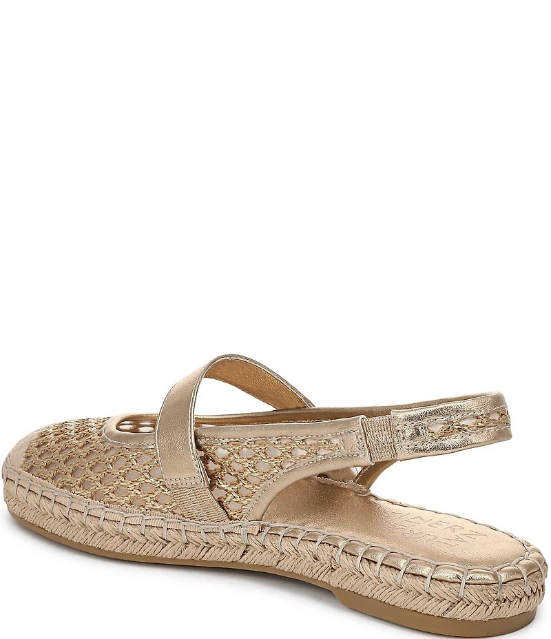 Naturalizer Jolie Crochet Mary Jane Espadrille Slingback Casual Mules