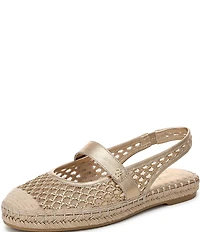 Naturalizer Jolie Crochet Mary Jane Espadrille Slingback Casual Mules