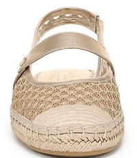 Naturalizer Jolie Crochet Mary Jane Espadrille Slingback Casual Mules