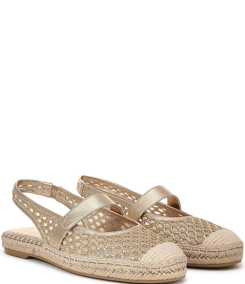 Naturalizer Jolie Crochet Mary Jane Espadrille Slingback Casual Mules