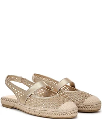 Naturalizer Jolie Crochet Mary Jane Espadrille Slingback Casual Mules