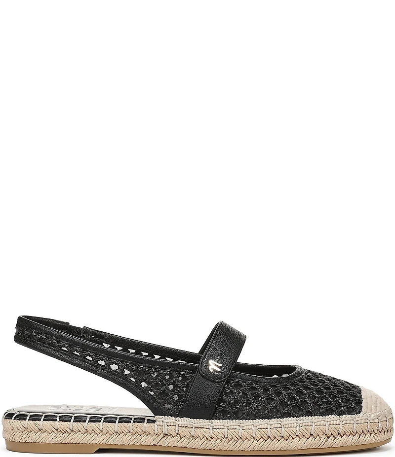 Naturalizer Jolie Crochet Mary Jane Espadrille Slingback Casual Mules