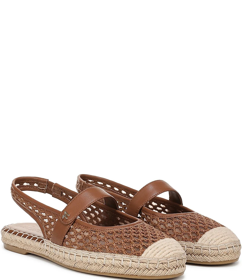 Naturalizer Jolie Crochet Mary Jane Espadrille Slingback Casual Mules