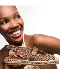 Naturalizer Jolie Crochet Mary Jane Espadrille Slingback Casual Mules