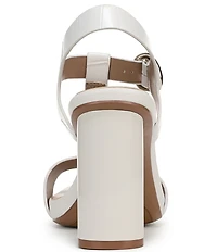 Naturalizer Jordis Croco Leather Buckle Hardware T-Strap Dress Sandals