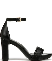 Naturalizer Joy Mesh Rhinestone Square Toe Ankle Strap Dress Sandals