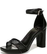 Naturalizer Joy Mesh Rhinestone Square Toe Ankle Strap Dress Sandals