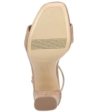 Naturalizer Joy Ankle Strap Suede Square Toe Ankle Strap Dress Sandals