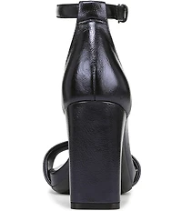 Naturalizer Joy Leather Square Toe Ankle Strap Dress Sandals