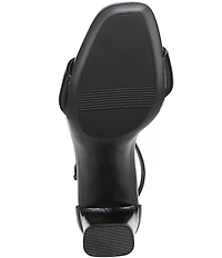 Naturalizer Joy Leather Square Toe Ankle Strap Dress Sandals