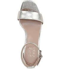 Naturalizer Joy Leather Square Toe Ankle Strap Dress Sandals