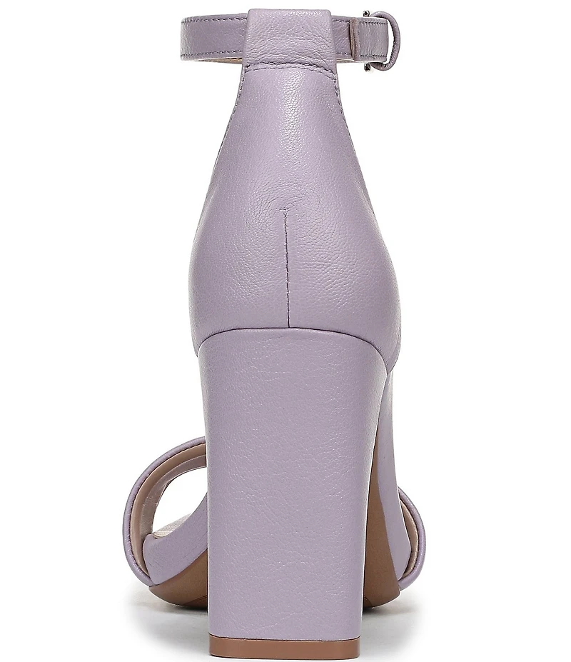 Naturalizer Joy Leather Square Toe Ankle Strap Dress Sandals