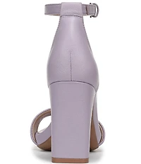 Naturalizer Joy Leather Square Toe Ankle Strap Dress Sandals