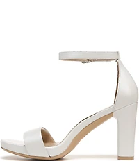 Naturalizer Joy Leather Square Toe Ankle Strap Dress Sandals